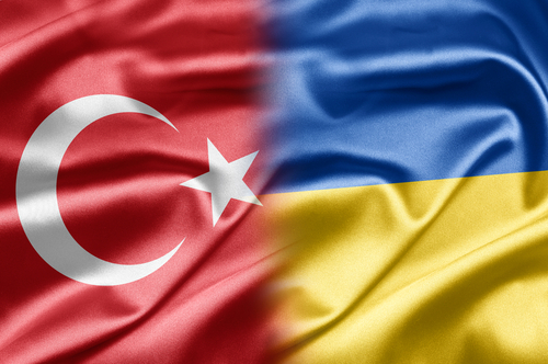 Flags of Ukraine & Turkey